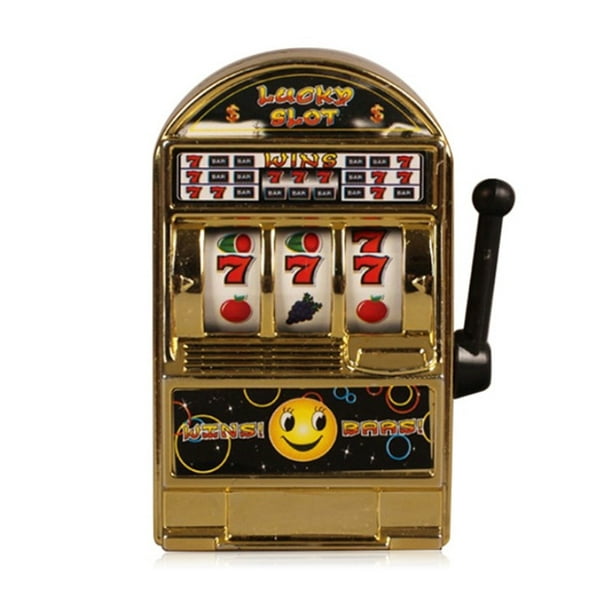 Mini Fruit Slot Machine Money box Coin Bank Toy Fruit Jackpot Fun Kids Toys Gift